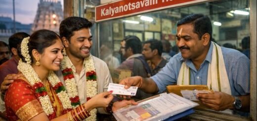 TTD Tirumala Kalyanam Tickets For Newly Married Couples Online at Tirumala CRO counter