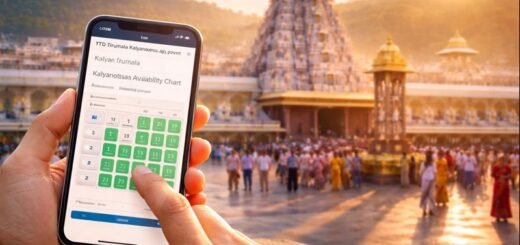 TTD Tirumala Kalyanotsavam Tickets Availability Chart online on phone screen.