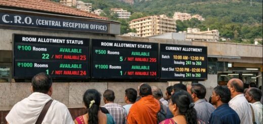 Ttd Tirumala Rooms Accommodation live status display and pilgrims checking allotment