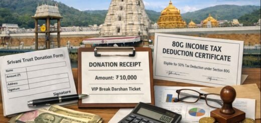 Ttd Tirumala Srivani Trust donation and tax exemption overview.
