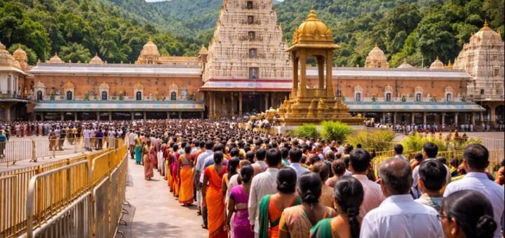 Ttd Tirumala Tirupati Darshan ticket pilgrims at temple