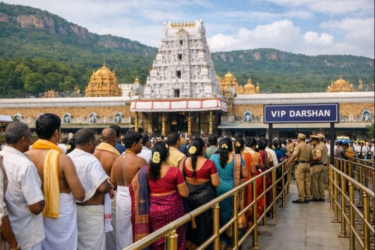 Ttd Vip Darshan Package Tirumala queue and temple entrance