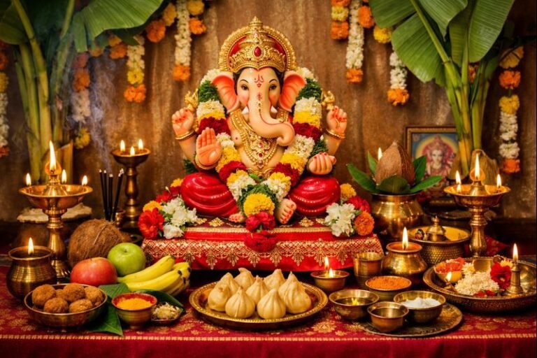 Vinayaka Chaturthi Pooja Vidhanam Telugu pooja scene