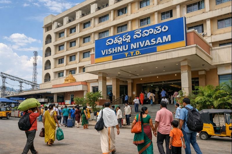 Vishnu Nivasam Tirupati Ttd guest house exterior near railway station