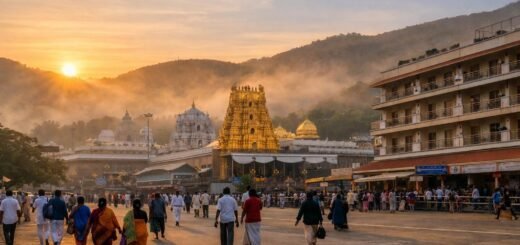 2022 December Tirumala Rooms accommodation complex near temple