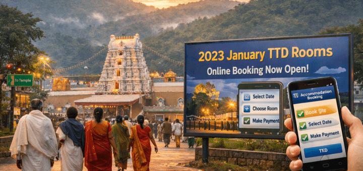 2023 January Ttd Rooms release and booking at Tirumala hills
