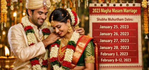 2023 Magha Masam Marriage auspicious Telugu wedding dates
