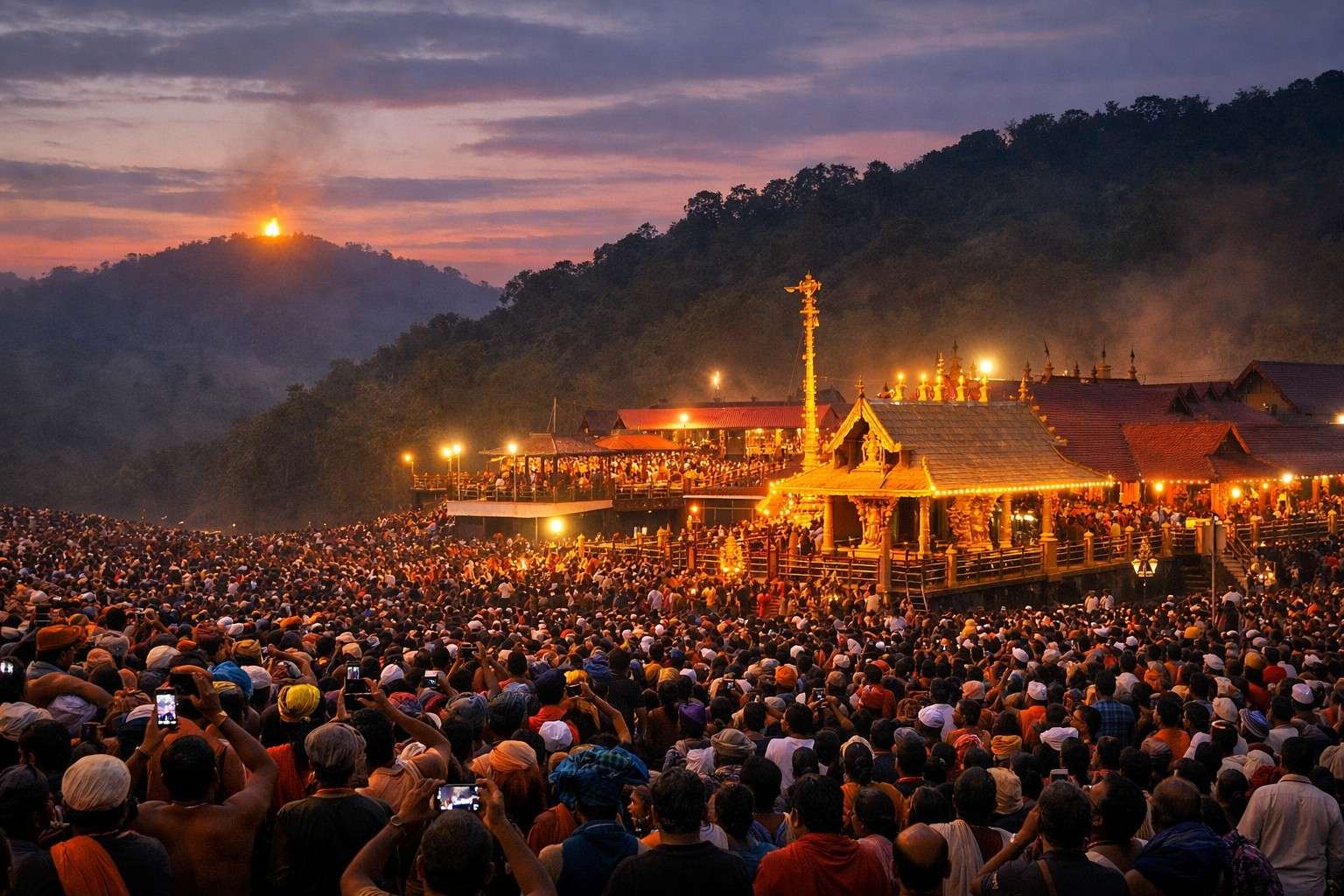 2023 Makaravilakku Date Timings Sabarimala Jyothi Darshan view
