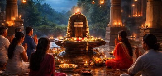 2023 Masa Sivaratri Dates with temple and midnight puja scene