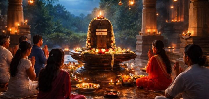 2023 Masa Sivaratri Dates with temple and midnight puja scene