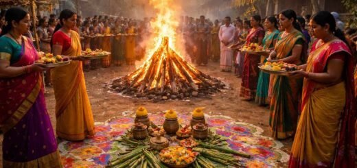 Bhogi 2023 Date Pooja bonfire celebration in Andhra Pradesh