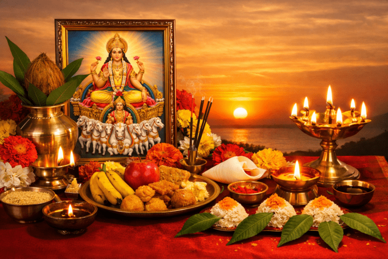 Ratha Saptami Pooja Vidhanam spiritual setup