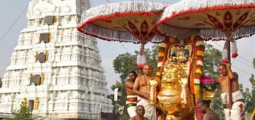 Srinivasa Mangapuram Abhishekam Online Booking Timings at temple entrance.