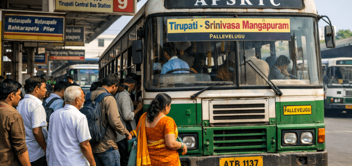 Srinivasa Mangapuram Route Distance From Tirupati Buses travel scene