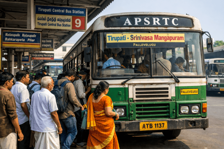Srinivasa Mangapuram Route Distance From Tirupati Buses travel scene