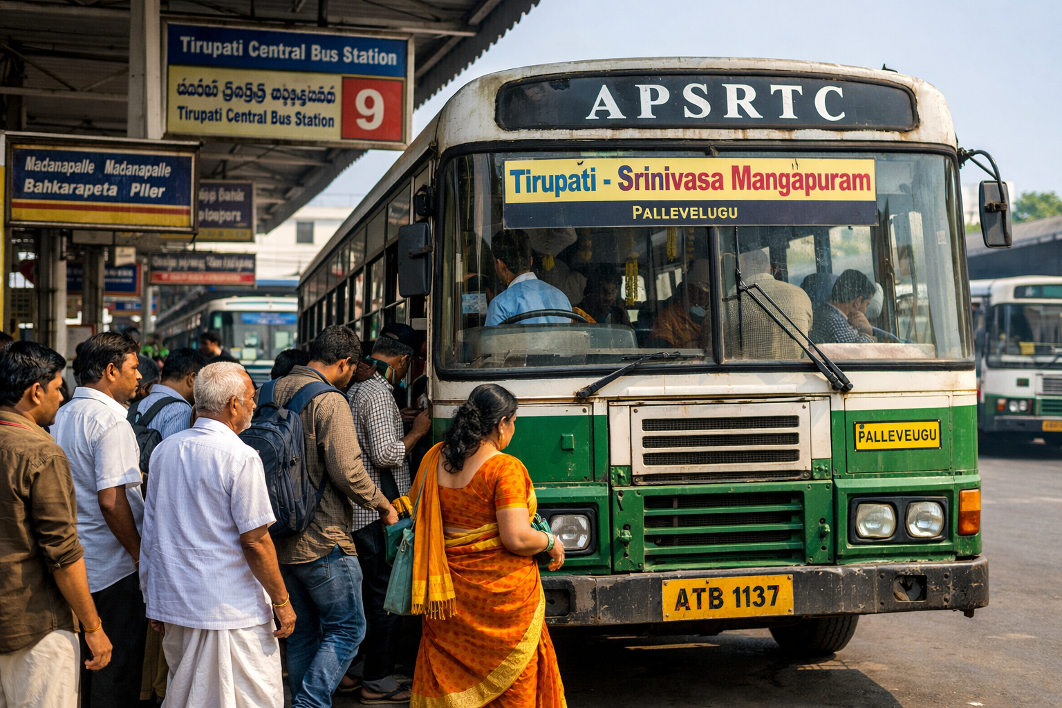 Srinivasa Mangapuram Route Distance From Tirupati Buses travel scene