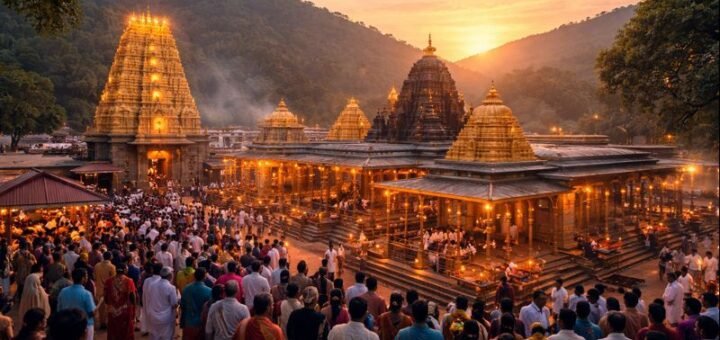Srisailam Temple Daily Seva timings and pooja schedule at dawn