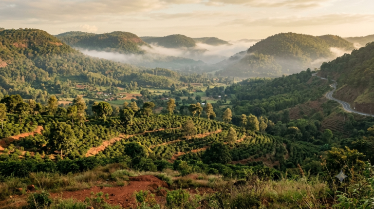 Araku Valley travel guide - misty Eastern Ghats hills and coffee plantations in Andhra Pradesh